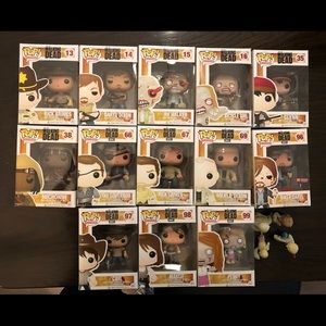 Funko pop! The Walking Dead Funko Pop Lot - 13 total asking $200